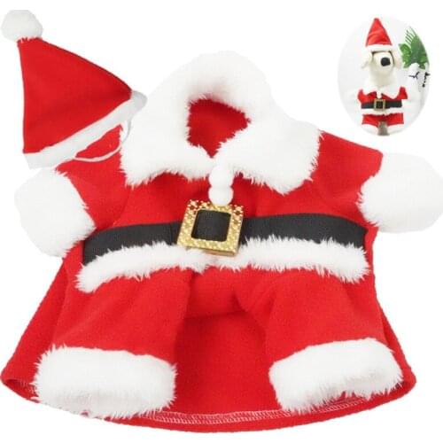 Christmas Dog Clothing Hat Winter Cat Puppy Apparel Xmas Pet Clothes Outfit Garment Yorkie Pomeranian Poodle Schnauzer Costume S