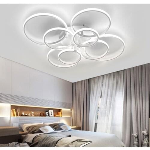 Modern Ceiling Chandelier for Living Room Round Led Chandeliers Remote Control Ceiling Light Home Light for Bedroom Kitchen