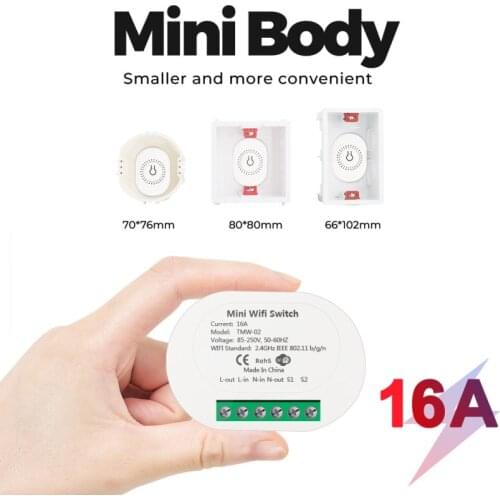 Tuya WiFi No Hub Required Smart Switch Remote Control Support Two Way Control Work With Smart Life Alexa Google Home Smart Home