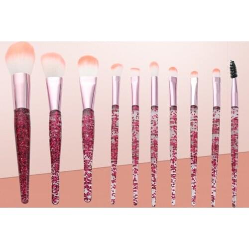 10Pcs Pro Makeup Brushes Set Foundation Powder Eyeshadow Cosmetic Brush Tools 667D