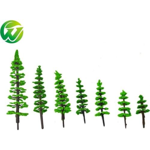 50 Pcs/lot Model Green Popular Tree Mature For Train Set Scenery Landscape Railway Layout And Kits Toys