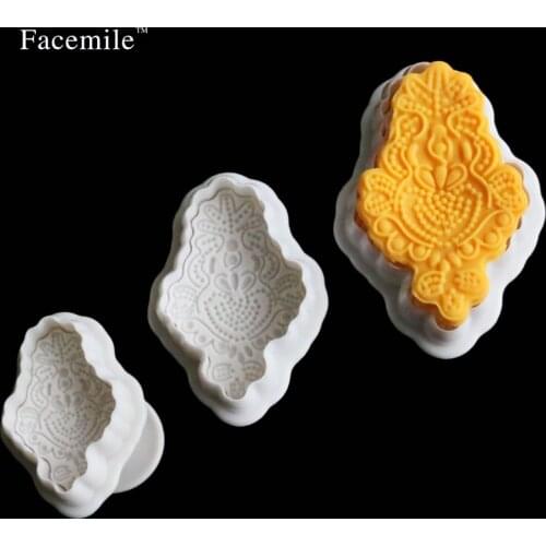 Diamond Embroidery Hyacinth Flower Gift Tool Fondant Gift Decorating Sugar Craft Tools Biscuit Cookie Cutters Pastry Mould 03100