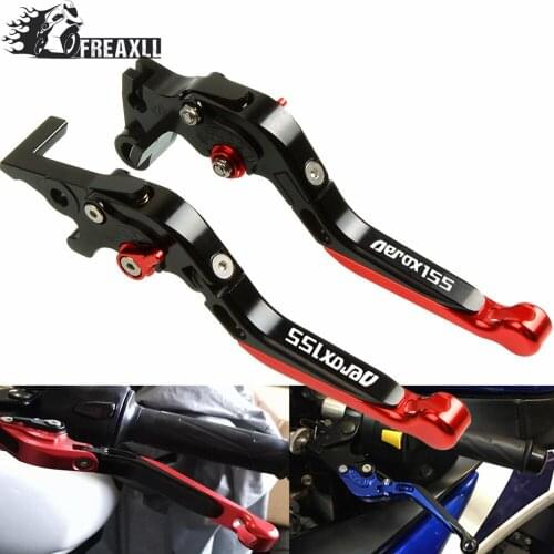 CNC Aluminum Motorcycle Folding Extendable Adjustable Brake Clutch Levers Motorbike For YAMAHA AEROX AEROX155 155 2017 2018
