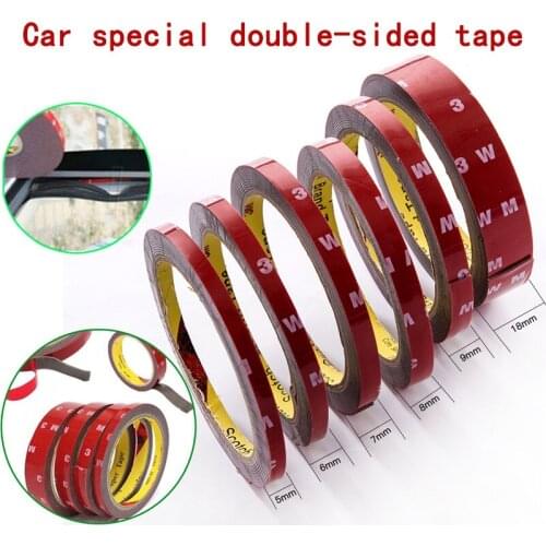 Car Special Double-sided Tape 3M VHB Black Strong Permanent Auto Spezial doppelseitiges Klebeband 5/6/7/8/9/10/12/15/18/20MM