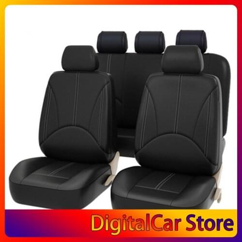 New Artificial Leather Foreign 4 Pcs 9 Pcs Car Seat Four Seasons Universal Cushion 5 Car Universal High Quality