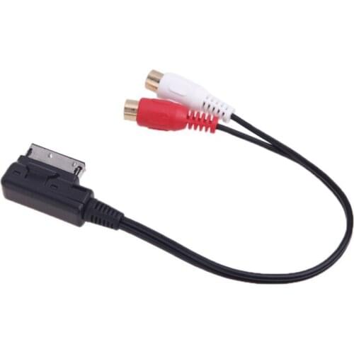 Biurlink Media-IN Connector Ami to RCA Cable for Audi A3 A4 A6 A8 Q3 Q5 Q7