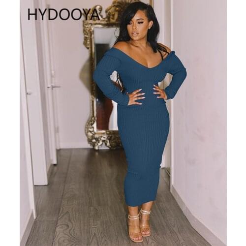 HNDOOYA Fashionable Knitted Dresses