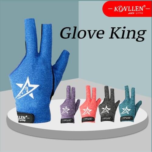 KONLLEN Pool Cue Glove Fingerless Gloves Left Hand Gloves Snooker / Pool Cue /Carom Gloves Professional Billiards Accessories