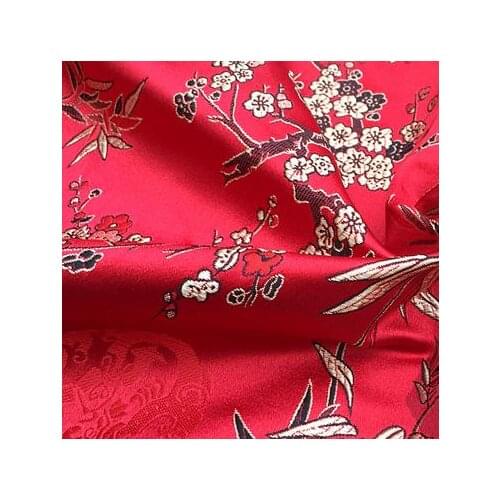 75cm*100cm Brocade fabric costume COS festivals brocade fabric costume dress fabric fabrics - bamboo plum