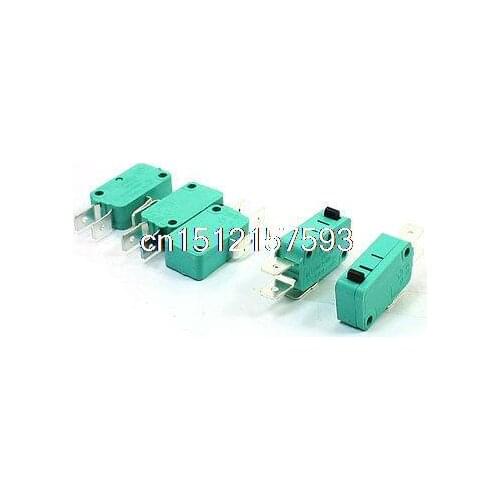 KW3-OZ 16A 250VAC SPDT NO NC Basic Snap Action Micro Switch Green 5 Pcs
