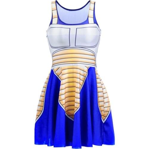 2021 Summer New Cartoon Womens Dress 3D Printing Fashion Summer Party Dress Slim Mini Vest Dresses Breathable Quick Drying