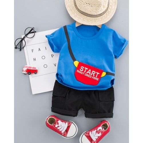 Summer Baby Boys Clothes Clothing Set for Girls Kids T-Shirt+Shorts 2PCS Outfits Cotton Cartoon Casual children suit