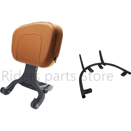 Motorcycle Backrest Multi-Purpose Driver Passenger Backrest with Folding Luggage Rack For Peugeot Django