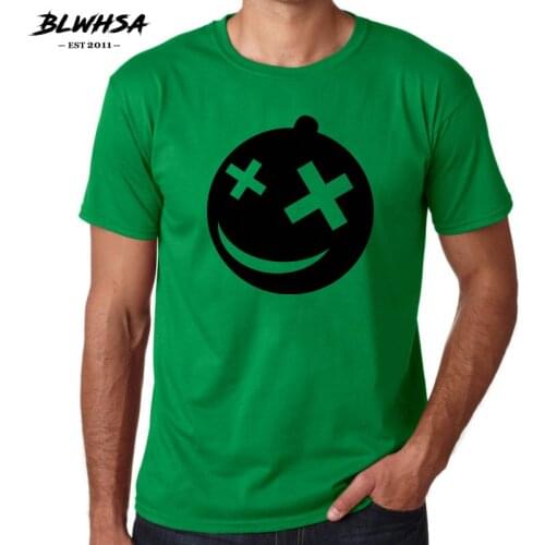 BLWHSA Pumpkin Halloween Smiling Face Costume T-Shirt Mens Fashion Cotton Casual Streetwear Tshirts Male Top Tee Short Sleeve