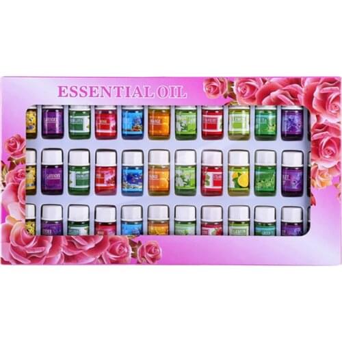 36 Bottles Essential Oil Set Aromatic Plant Water-soluble Fragrance Oil Aromatherapy Diffusers Freshening Air Relieve Stress