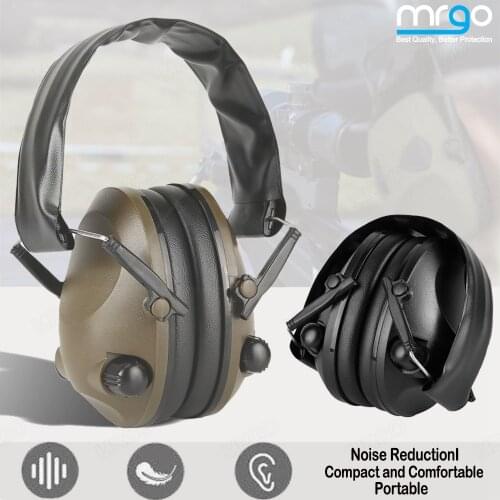 Earmuffs Ear Protector Electronic Damper Sports Shooting Anti-Noise Ear Muffs Hearing Protection Ear Hunting Outdoor Sport