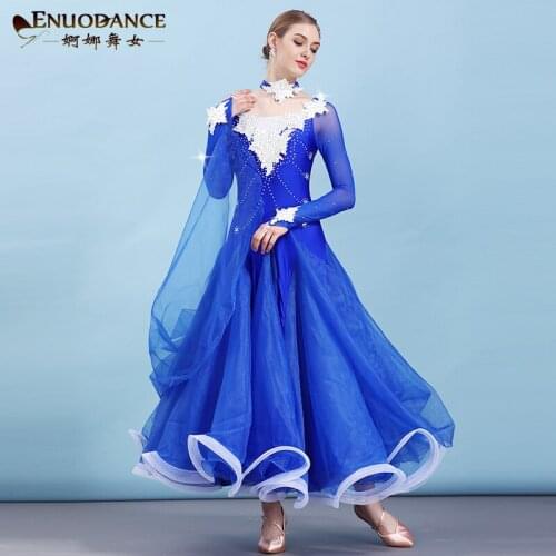 New ballroom waltz modern dance dress ballroom dance competition dresses standard ballroom dancing clothes tango dress MQ288