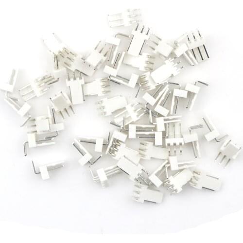 50PCS/lot KF2510-3P 2.54mm PCB Header 3-Pin Connector Crimp Terminal Housing Jumper Cable Connection Kit Wholesale