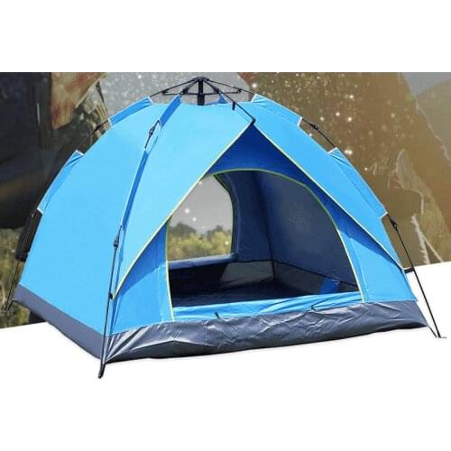 Automatic Camping Tent 3-4 Person Family Tent Double Layer Instant Setup Protable Backpacking Tent for Hiking Travel Dropship