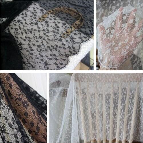 1.5 meters wide, export fine eyelash lace fabric DIY clothing light dress wedding dress accessories