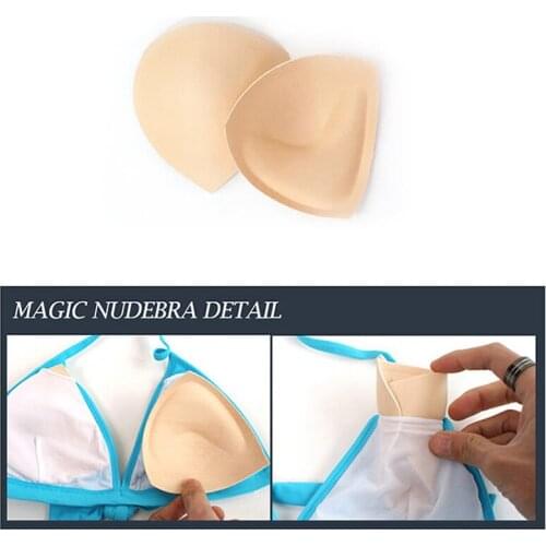 1 Pair Sexy Women Sponge Push Up Bra Pads Swimsuit Pad Invisible Bra Pads Inserts Chest Pad Breast Enhancers Bra Accessories