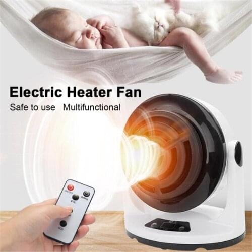 1000W Electric Heater Fan with Timer Remote Control Indoor Ceramic Heater Safety Protection with Heat Hose Attachment