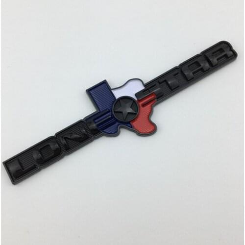 3D Black Metal LONESTAR Flag Car Trunk Emblems Badge Decal Sticker Car Accessories