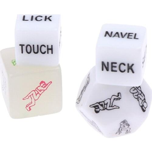 4Pcs/Set Glow In Dark Love Dice Toys Adult Couple Lovers Games Aid Sex Party Toy Valentines Day Gift For Boyfriend Girlfriend