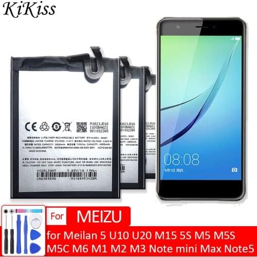 BU10 BU15 Battery For Meizu Meilan 5 U10 U20 M15 Batery For Meizy 5S M5 M5S M5C M6 M1 M2 M3 Note mini Max Note5 Bateria Batterij