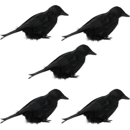 Black Crow Animal Model Toy Party Supplies Simulation Halloween Props