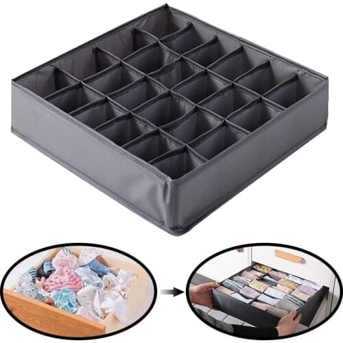 Home Closet Organizer Box For Underwear Foldable Underwear Storage Box for Socks Bra Panties Drawer Divider Clothes Organizer