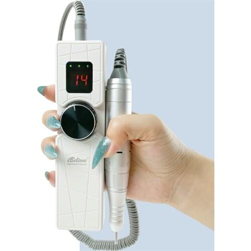 Electric Manicure Drill 42W Portable slim USB Supply Rechargeable Nail Drill Pro 30000RPM Manicure machine with Nail File Bits