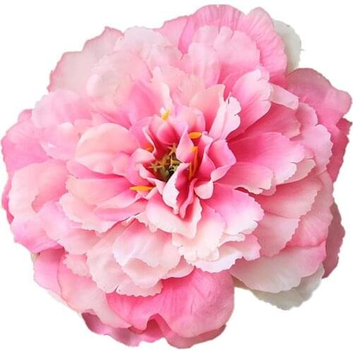 16cm Artificial Peony Flower Head Crafts New Beautiful Faux Big Fake Multicolor Flowers Party Home Room Decor Wholesale Cheap