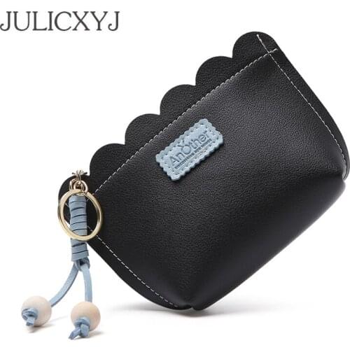 JULICXYJ Coin Purse Delicate Women Girl Female Clutch Wallets With Keyring Change Wallet Cards Cash Bag Bolsas Mujer Carteira