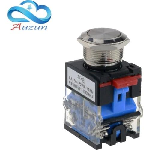 22 mm metal push button switch reset button 1 normally open normally closed waterproof rust 10 a current power