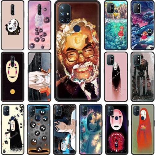 Cute Totoro Spirited Away Ghibli Miyazaki Anime Cell Phone Case for OnePlus 8 Nord N10 N100 8T 7 8 7T 9 Pro 5G 6 6T Cover Shell