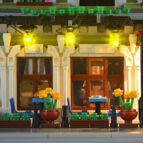 Led Light Kit For LEGO 10243 Paris Restaurant DIY Assembled Kit Accessories Building Blocks Li LED Luminous Building Blocks Q9U9