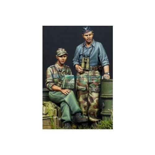 German resin soldier of World War II German soldier two-person kit model 1:35