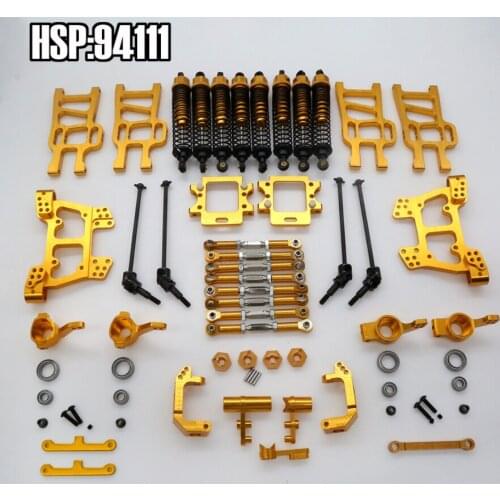 NEW Unlimited RC Car Metal Upgrade Kit for HSP 1/10 Monster Truck 94111 94108 102010 102011 102012 106017 108019 108022 108004