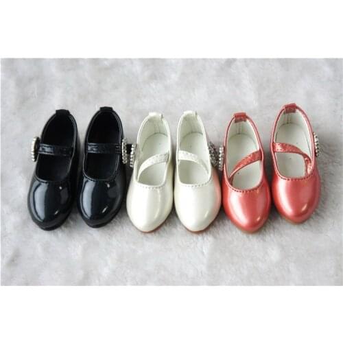 JS-027 1/4 BJD Shoes Inser Length 7cm cute Plat PU BJD Shoes MSD princess Doll shoe 4colors option Factory sales directly