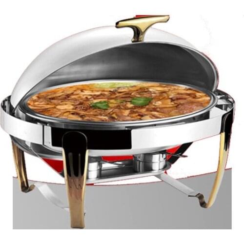 Stainless Steel Meal Furnace Flip Rotate 180 Degree Cover Thickened Body High Quality No Coating Alcohol Or Electric Furnance