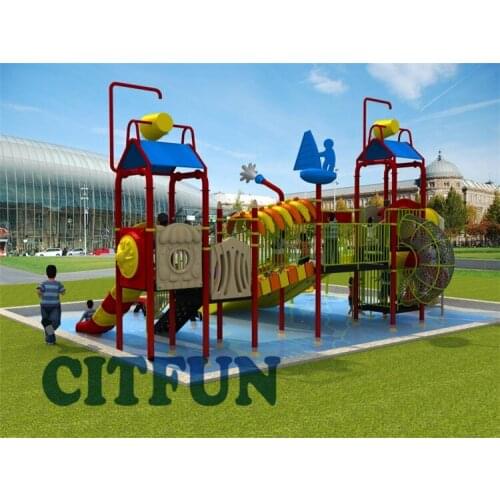 Swimming pool plastic slides water park playground OP16-180A