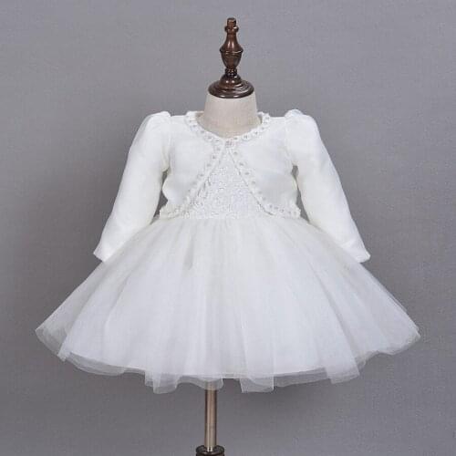 2016 Princess Wedding Birthday Formal Vestido Toddler Baby Clothes Christening Gowns Baby Girl Dress Free Shipping