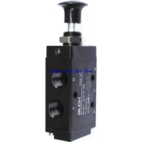 Pneumatic Push Pull Valve 5 Port 2 Pos Hand Operated Lever Control Manual Solenoid Valve Air Valves (4L210-08) 4R210-08