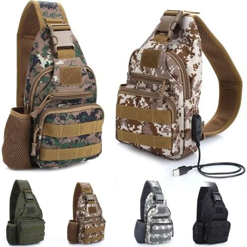 Durable Military Backpack Nylon Camping Durable Military Backpack USB Tourism Durable Shoulder Backpack USB Tourism