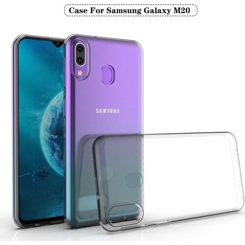 Clear Case for Samsung M20 Transparent TPU Dropproof Shockproof Phone Back Case for Samsung Galaxy M20 Protection Cover