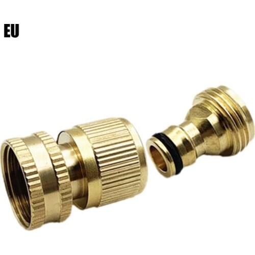 Garden Hose Quick Connect Brass Quick Connector Fitting 3/4 Inch Accessories SEC88