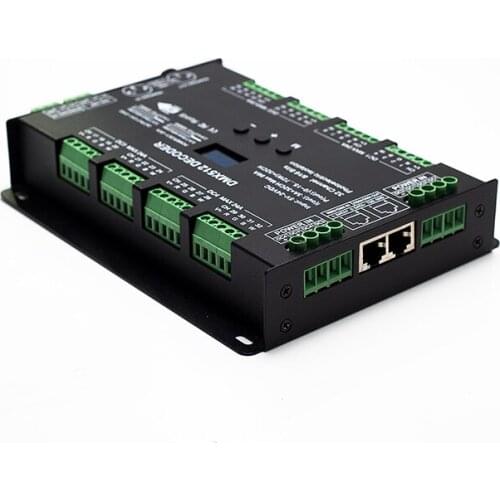 LED Decoder Controller 32 Channel 96A RGBW DMX 512 DC5-24V RGBW Strip