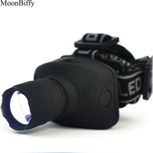 1pc Wholesale Dropshipping MOONBIFFY 1800Lumen Headlamp LED Headlight Flashlight Frontal Lantern Zoomable Head Torch Light