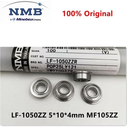 20pcs/100pcs NMB Minebea high speed flange bearing LF-1050ZZ 5*10*4mm MF105ZZ precision miniature ball bearings